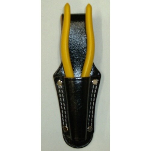 コヅチ 黒床皮ペンチ差し 8インチ用1丁入二重縫い