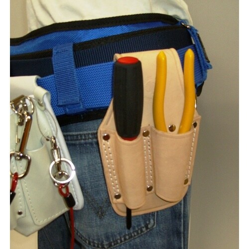 コヅチ ヌメ皮ペンチ差し 8インチ用2丁入二重縫い