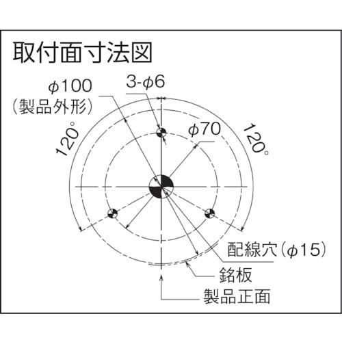 PATLITE モータレス回転灯 Φ100 M1