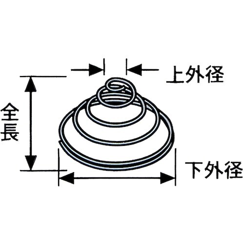 WAKI ニッケル電池バネ 1.0×7×20×11