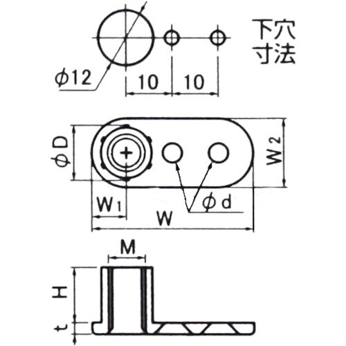 WAKI スリム受座 12XM8