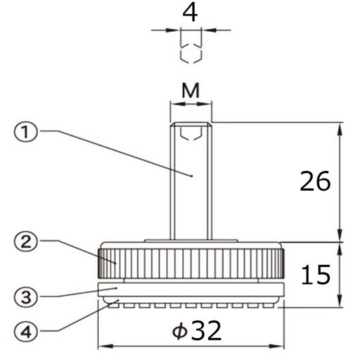 WAKI Fロールアジャスター 32XM8