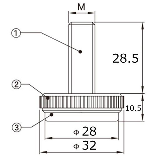 WAKI フェルトアジャスター 32XM8 4入