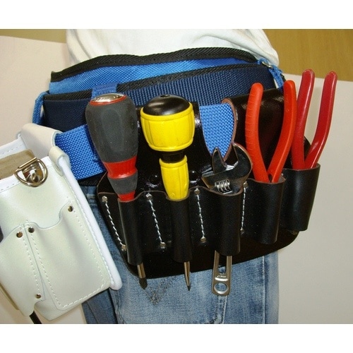 コヅチ 黒床皮ペンチ差し 7インチ用5丁入