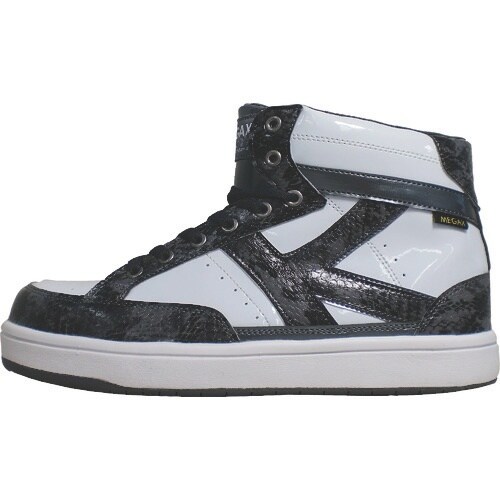 喜多 エナメル ハイカットセーフティスニーカー M