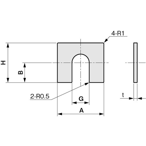 IWATA ベース用シム(ピローブロック) SUS