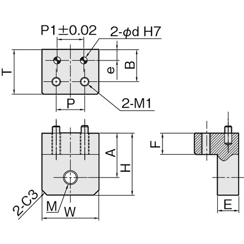 IWATA リニアストッパー位置決め用 SUS