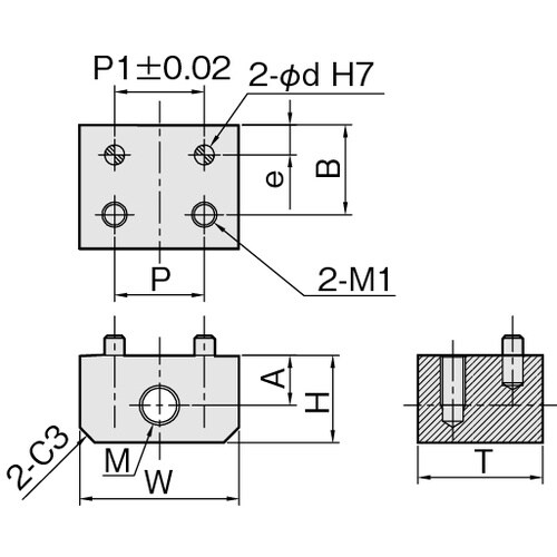 IWATA リニアストッパー位置決め用 SUS