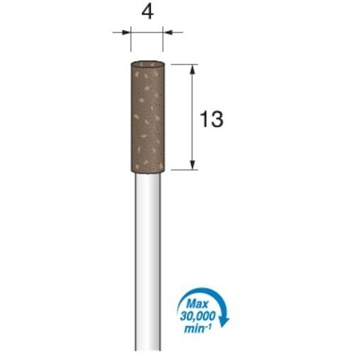 アルゴファイル 軸付ゴム砥石#220 Φ4×13