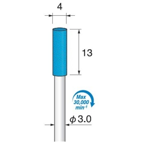 アルゴファイル 軸付ゴム砥石#320 Φ4×13