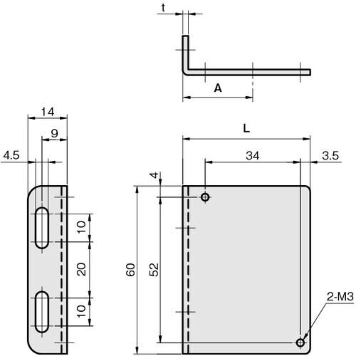 IWATA 反射板用ブラケット