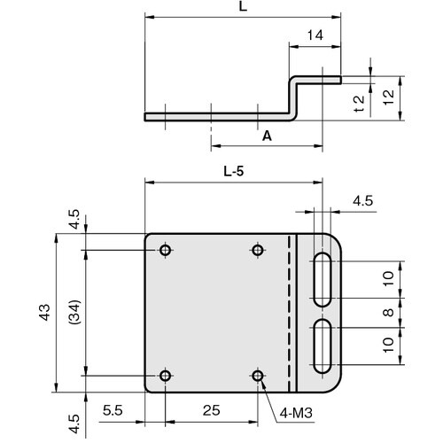 IWATA 反射板用ブラケット