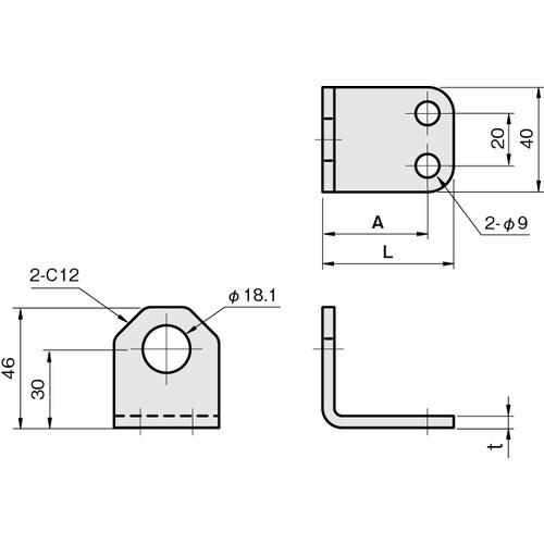 IWATA 近接センサ(ネジ型)用ブラケット