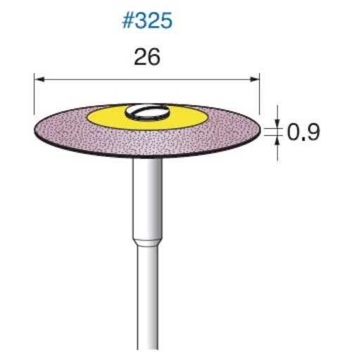 アルゴファイル ダイヤ入ゴム砥石 #325 Φ26