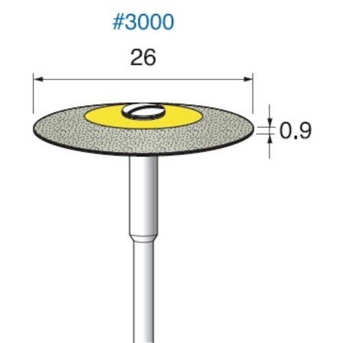 アルゴファイル ダイヤ入ゴム砥石#3000 Φ26
