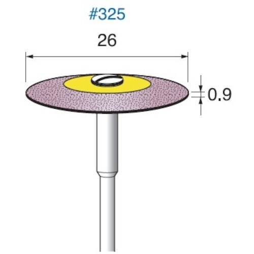 アルゴファイル ダイヤ入ゴム砥石 #325 Φ26