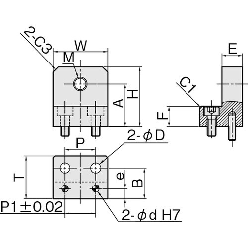 IWATA リニアストッパー位置決め用 SUS