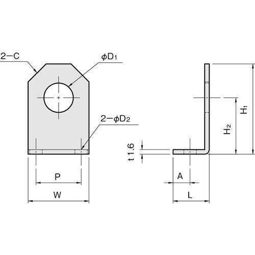 IWATA L型近接用ブラケット
