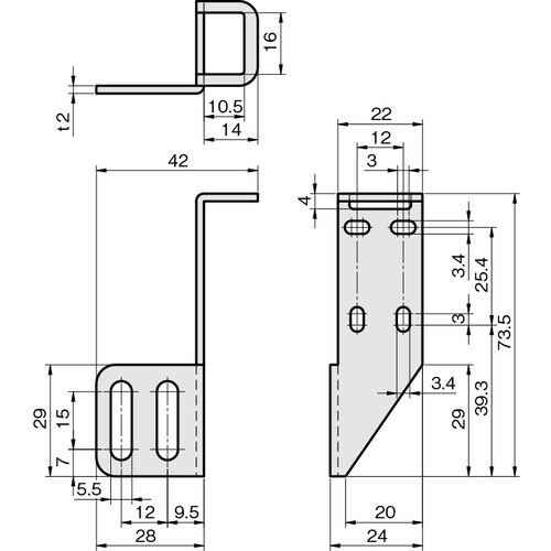 IWATA アルミフレーム用ブラケット