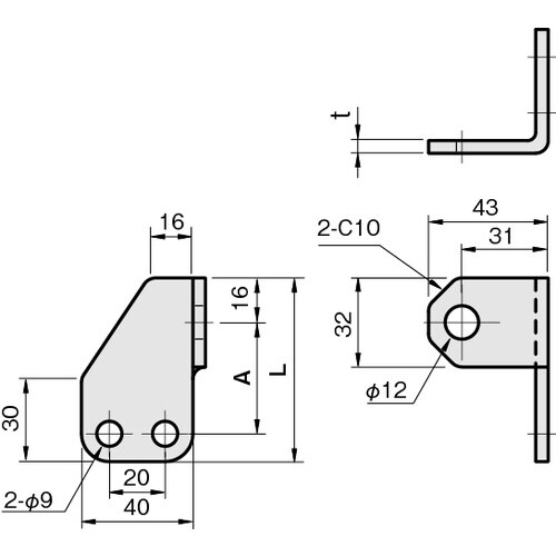 IWATA 近接センサ(ネジ型)用ブラケット
