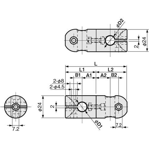 IWATA XYフリージョイント (丸シャフト用)