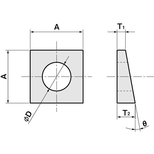 IWATA テーパー角座金 5°(10枚入)