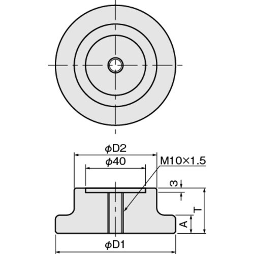 IWATA レベリングプレート 丸型/ステンレス