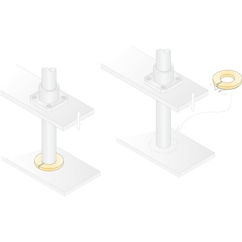 IWATA ウレタンダンパー スリット両面テープ付