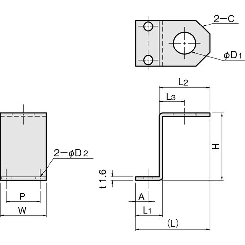 IWATA Z型近接用ブラケット