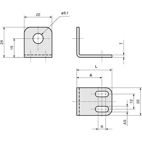 IWATA 近接センサ(ネジ型)用ブラケット
