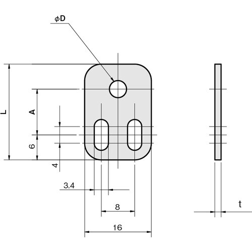 IWATA 光ファイバセンサ(ネジ型)用ブラケット