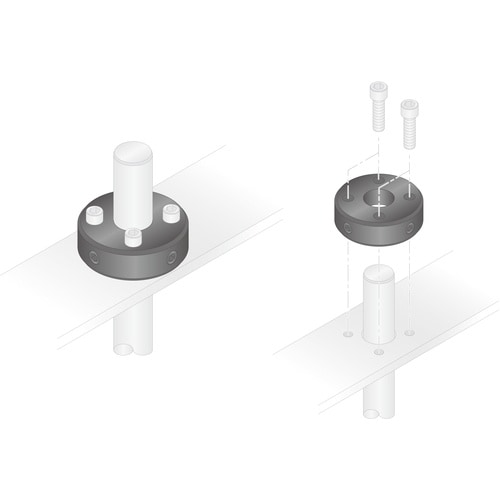 IWATA セットカラー 4穴 黒染め