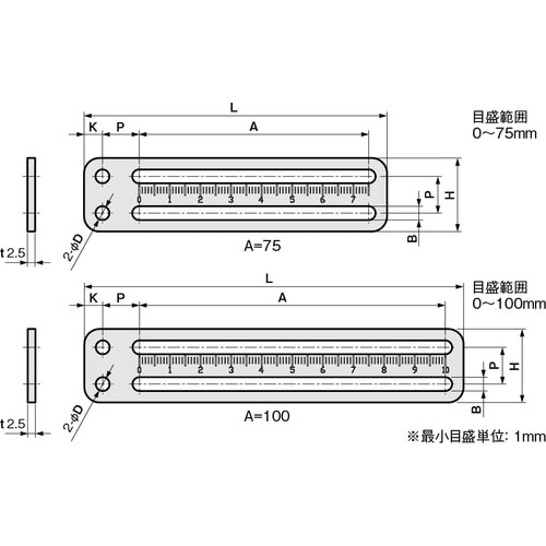 IWATA コンビネーション ストレート目盛付