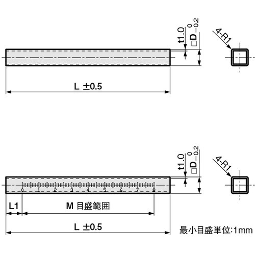 IWATA 角シャフト (パイプシャフト)