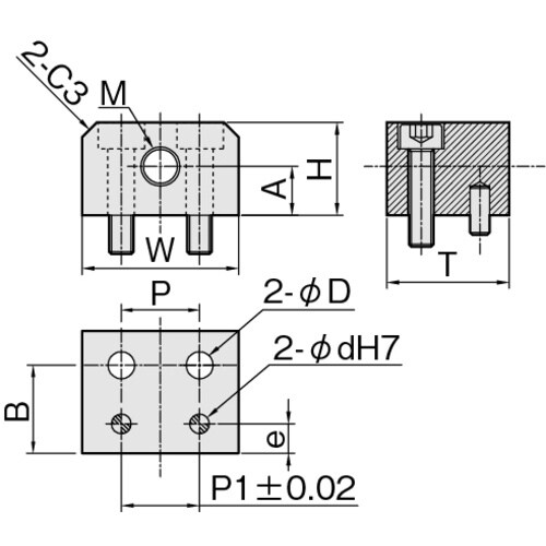 IWATA リニアストッパー位置決め用 SUS