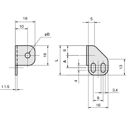 IWATA 光ファイバセンサ(ネジ型)用ブラケット