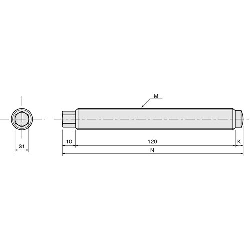 IWATA アジャストボルト Bタイプ/鉄 並目