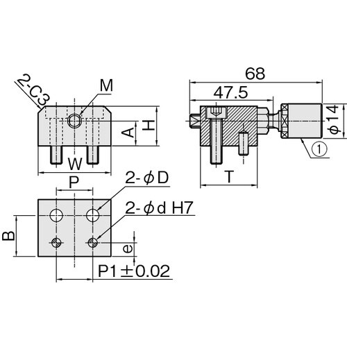 IWATA リニアストッパーウレタンボルト付 SU