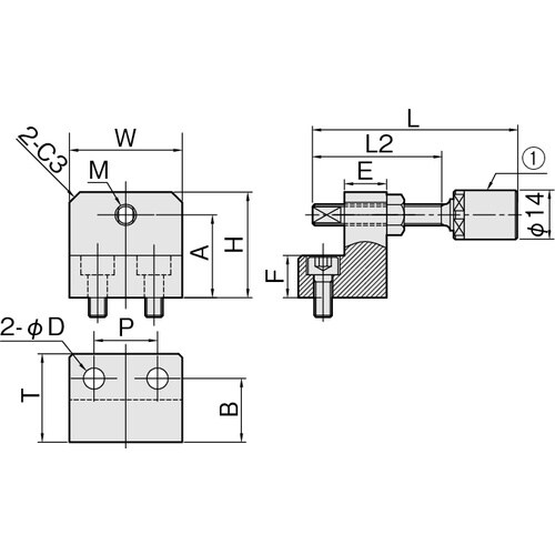 IWATA リニアストッパーウレタンボルト付