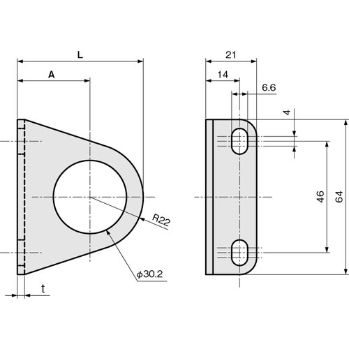 IWATA 近接センサ(ネジ型)用ブラケット
