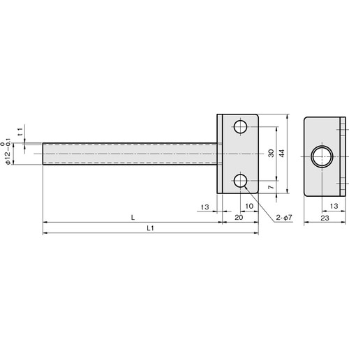 IWATA 取付ベース付パイプシャフト