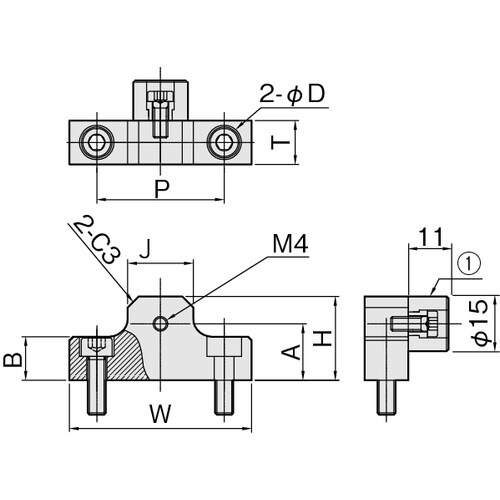 IWATA リニアストッパーウレタン付 SUS