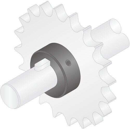 IWATA セットカラー キー溝付 黒染め