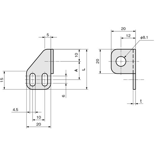 IWATA 近接センサ(ネジ型)用ブラケット