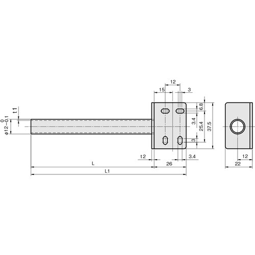 IWATA パイプ付ブラケット