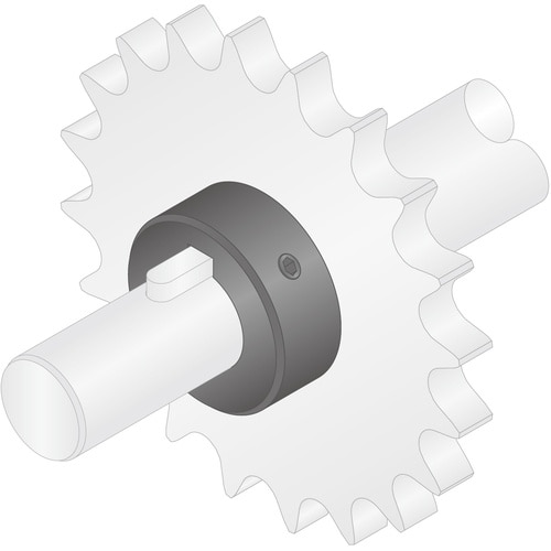 IWATA セットカラー キー溝付 黒染め