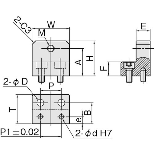 IWATA リニアストッパー位置決め用 SUS