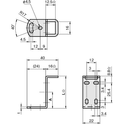 IWATA 光電センサ用ブラケット