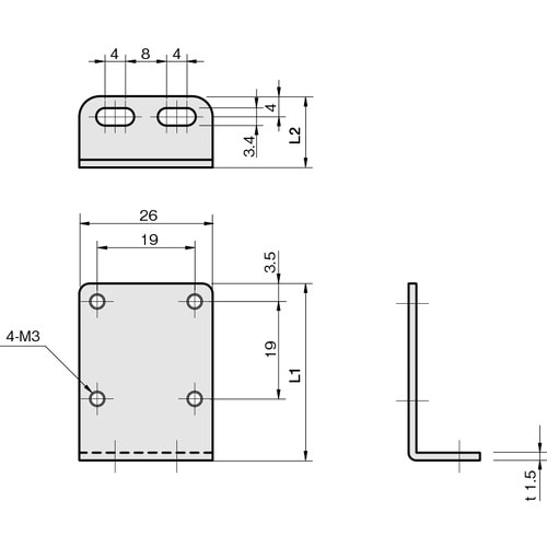 IWATA フォトマイクロセンサ用ブラケット