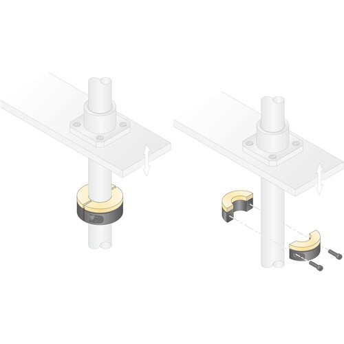 IWATA セパレートカラー ダンパー付 カチオン